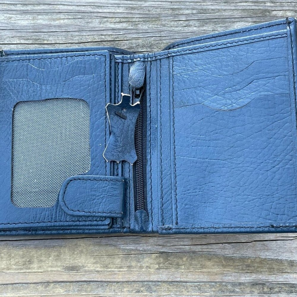 Handmade Wallet Handmade Men Card Holder Purse Genuine Leather Bi fold Wallet
